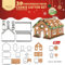 CHSEEO 3D Weihnachten Lebkuchenhaus Ausstecher Set, 18tlg. Plätzchen Ausstecher Hexenhaus Ausstechformen Edelstahl Keksausstecher für Keks Fondant Plätzchen Tortendekorationen #7