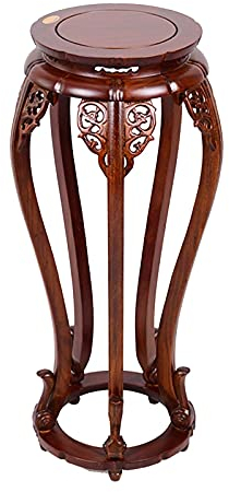 luckxuan Bonsai Ständer Hölzerne Vase-Basis,Display-Stand-Blumenregal-ELM-Blumenregal-Boden-stehendes Wohnzimmer-Regal Chinesisches Antikes Regal Home Innen-Holz-Vase-Basis Vase Podest (Color : C)