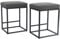 PHIVILLA 2er- Barhocker Barstühle mit Fußstütze, Küchenstühle PU-Leder, Rückenloser Hocker, Tresenhocker, Bistrohocker, für Innen Außen Esszimmer Hausbar Kaffee Stühle, Klein (Grau)