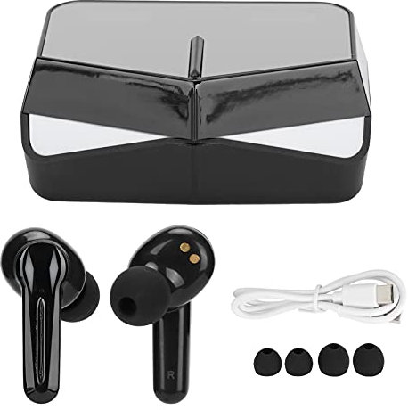 Auricolari Wireless da Gioco, Cuffie Wireless Stereo Dual Host Stereo da Gioco Bluetooth 5.1, Dotate di Display a Batteria Digitale a LED, per Sport, Giochi e Corsa(Nero)