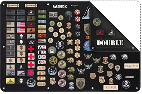 Uikro Taktisches Patchboard, 109,2 x 69,8 cm, Militär-Patch, Display-Organizer für Sammlung, Armee, Kampfmoral, Embleme