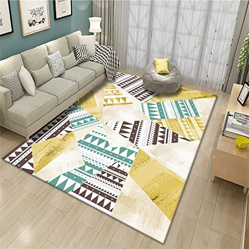 Kunsen Teppichdekoration wohnungSommerteppiche Frische Bunte Teppiche Niederflor Feuchtigkeitsbeständige Wohnzimmerdekorationhome Decoration Living room140X200CM