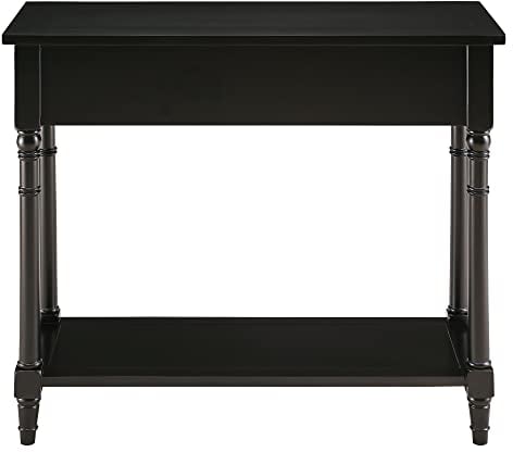 MODERION Konsolentisch, Wohnzimmer-Beistelltisch mit 2 Schubladen Robust und Stabil, für Wohnzimmer, Flur, Balkon usw, 90 x 35 x 76.5 cm (B/T/H) (schwarz)
