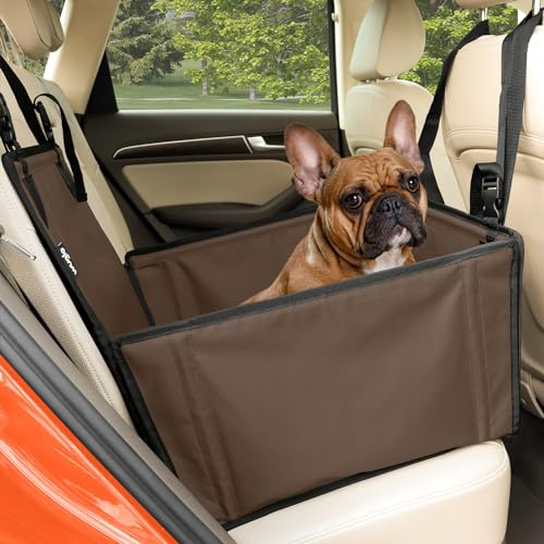 WUGLO Hunde Autositz Rückbank Extra Stabil für kleine Hunde bis 12 kg