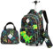 HTgroce Pop It Trolley Rucksack für Kinder, Dinosaurier Schultasche mit Rollen, Schultrolley Schulrucksack Schulranzen