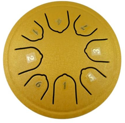 YXRRVING Buddha Stones Mini Steel Tongue Drum, 8 Note Worry Free Drum, 11,4 cm Handpan Drum, Percussion Handpan Drum Kit for Meditation Entertainment Musical Education
