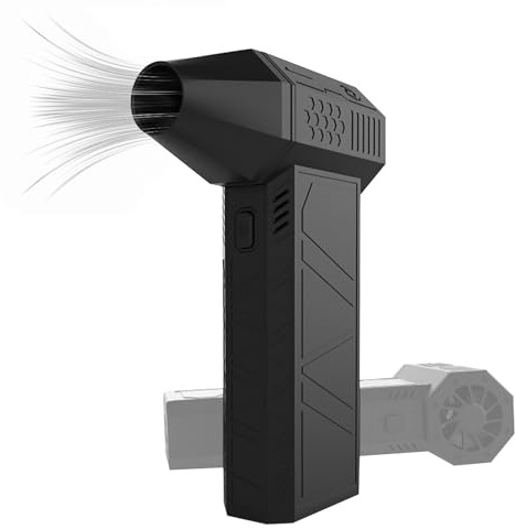 MAAOBR Mini Ventilateur À Jet Turbo, Moteur Sans Balais 130000 Tr/min, Mini Souffleur À Main Portable, Mini Souffleur À Jet Rechargeable, Ventilateur Turbo Violent Pour Le Nettoyage, Le Camping, L'ext