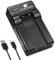 DSTE Portable Camera Battery USB Charger Compatible with Casio NP-50 NP50