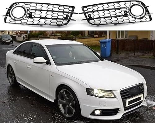 Griglia Radiatore Anteriore Auto per Audi A4 B8 S-Line S4 2009-2012, Parti Ricambio Auto Stile Sportivo Della Griglia Radiatore Durevoli