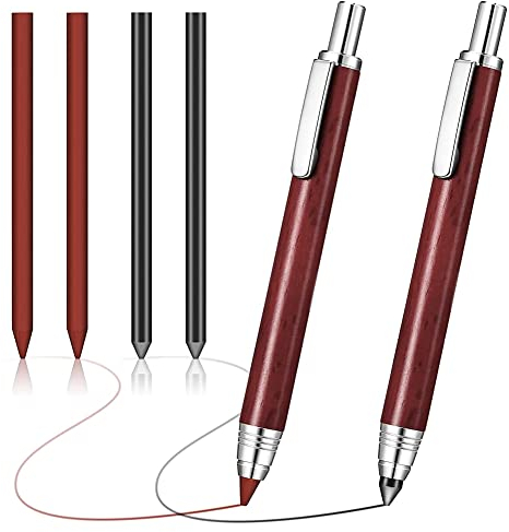 Nagoyuki Porte-crayon mécanique 5,6 mm 2 crayon mécanique automatique en crayon de charpentier 4 recharge crayon avec taille-crayon