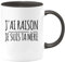 quotedazur - Mug Cadeau Maman - J'ai Raison Je Suis Ta Mère - Tasse Cadeau Fête Des Mères - Noir/Céramique
