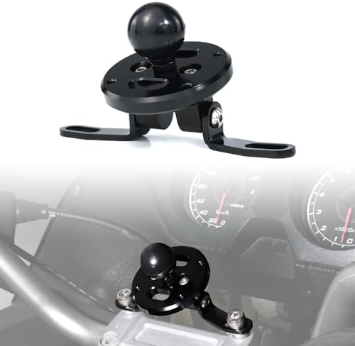 xitomer Universal GPS Mount, Compatible with Garmin/Tomtom, AMPs Pattern/RAM Ball Bracket, Adjustable Viewing Angle, Easy Install for Motorcycle Handlebar