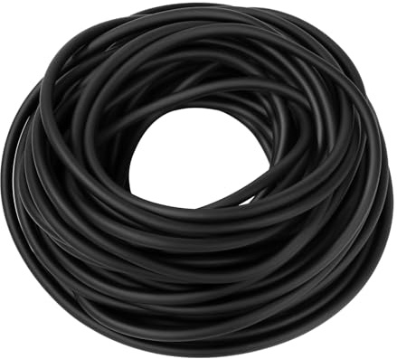AQUANEAT 50 Feet Aquarium Airline Tubing, Standard 3/16 Tubing for Fish Tank Air Pump (Black)