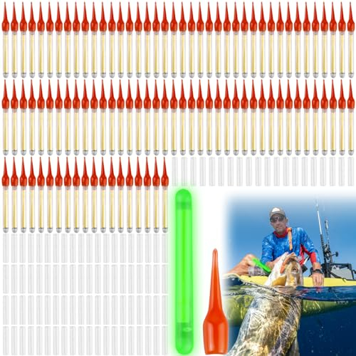 100 Stück Nachtlicht Knicklicht Angeln, LED Leuchtstäbe Angeln, 4,5mm Knicklicht für Angelruten, Nachtfischen Leuchtstäbe für Schwimmer, Schwimmer, Rutenspitzen, Stangen