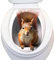 Autocollant de toilette - Autocollant décoratif pour abattant de WC - Motif animaux - - Pour toilettes, décoration de maison - Pour salle de bain, cuisine, chambre à coucher, chambre d'enfant