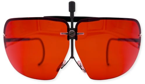 Myrò - Gafas de tiro y polígono deportivo modelo Roma con lentes de color rojo intercambiables de alto rendimiento fabricadas en Italia