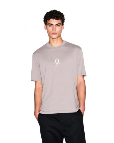 Armani Exchange Herren Icon Project, Embroidered Logo T-Shirt (1er Pack)