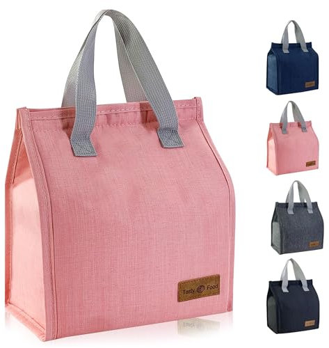 Lonchera aislada para mujeres y hombres, reutilizable, a prueba de fugas, bolsa de almuerzo para conservación del calor y el frío, contenedor para mujeres, adultos, trabajo, señoras, hombres, escuela,