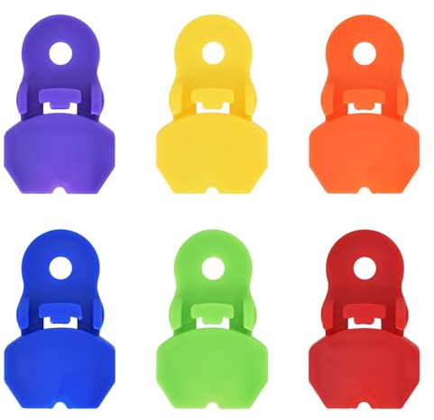 Dosenverschluss Getränkedosen, 6 Stück Getränkedosen Ringöffner Aluminium, Farbcodierter Getränkedosen Verschluss, Getränkedosenöffner,Dosenöffner Manuell für Bier, Soda Cola Getränke