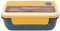 Apexare Lunch Crock Pot, tragbar, 100% auslaufsichere Lunchbox-Behälter, große Lunchbehälter mit Fächern, unabhängiger Platz, wiederverwendbarer Snackbehälter für Büroarbeit (Blue Yellow)