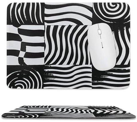 Mousepad Op Art Squares Gaming Mousepad Non Slip Rubber Base MousePads Waterproof Office Desk Mat Desk Pad Protector for Computers Laptop 9.4x7.9 Inches