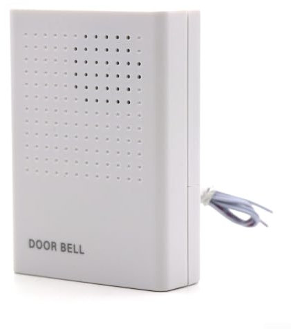 Portable Wireless Doorbell with Battery Power, Classic Ding Dong Tone, Simple Installation for Home Convenience