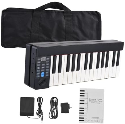 Tastiera Elettronica Pianoforte Elettronico Pieghevole A 61 Tasti Tastiera Per Pianoforte Sensibile Pieghevole A 61 Tasti Con Borsa Per Pianoforte E Pedale Sustain Ricaricabile