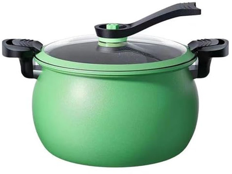 PRMTYUP Pentola A Pressione Micro di Grande capacità, Pentola A Pressione Elettrica da 8 Litri, Perfetta per Pasti in Famiglia, Zuppe, Stufati E Altro Ancora,Verde