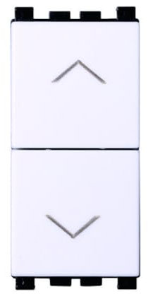 Pulsante doppio saliscendi, tapparelle, avvolgibili, Moduli bianchi, Compatibile Con Vimar Arke', frutti, interruttori, pulsanti, deviatori, sensori, Per Placche originali e compatibili