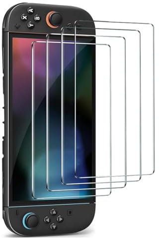 KYLOS 4 Piezas Protector Pantalla Para Nintendo Switch 2 Model 2025, Cristal Vidrio Templado Premium,Nintendo Switch 2