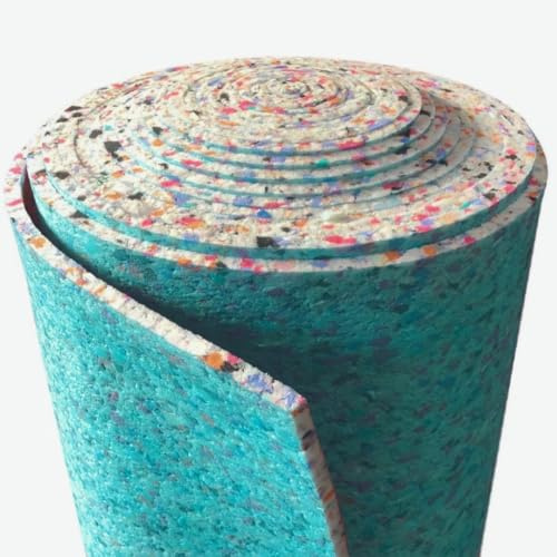 Carpet Underlay Soft 8mm Thickness 15m² Roll | Cushioned PU Foam | Noise Reducing Thermal Insulation Carpet Underlay