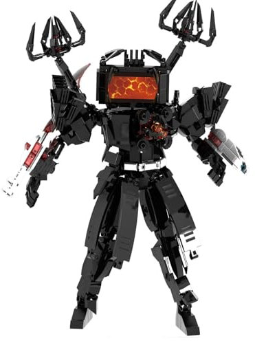 LCTM Skibidi Toilet Titan Building Blocks Toy Cameraman Speakerman Clock TV Man Monitor Action Figure Model Horror Game Multiverse Upgraded Adults Kids Fans Collectible Animation Birthday Gift ﻿ C