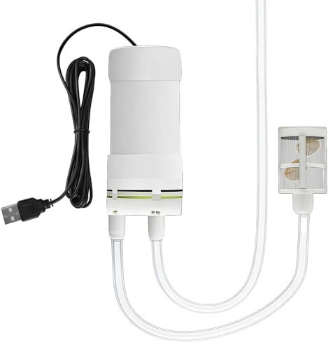 mizikuu Mini Pompa d’Acqua Elettrica, Pompa Vuoto Autoadescante USB 5 V