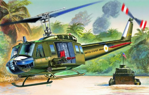 Tamiya The Hobby Company Italeri 1247S UH-1D Slick Helicopter Model Kit