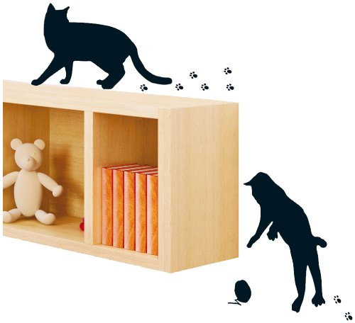 Eurographics Deco Sticker / Wandtattoo DS-KAA1013 Silhouette Cats II 25x35 cm