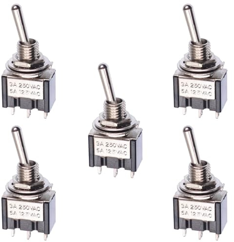 5 x Mini On/On Toggle Switch Miniature SPDT