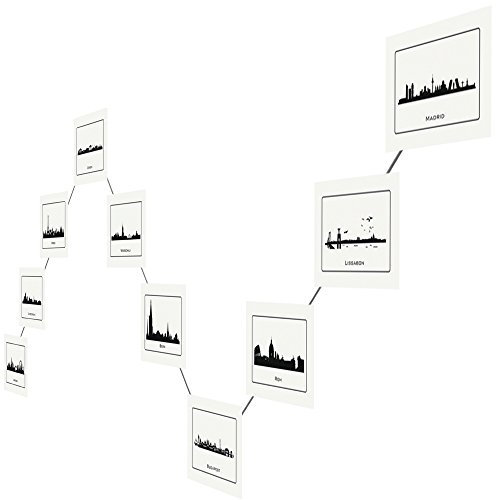 LeTOMA - Fotoseil mit kraftvollen Neodym Magneten kann in vielen Form-Varianten aufgehängt Werden - 250 cm hochwertiges Stahlseil - 25 ultrastarke Magnete - Einfache und schnelle Befestigung