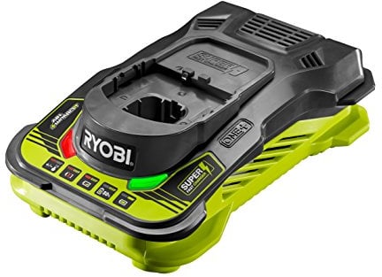 RYOBI RC18150 18V ONE+ Cordless Battery Charger, Hyper Green/Grey, 5.0Ah