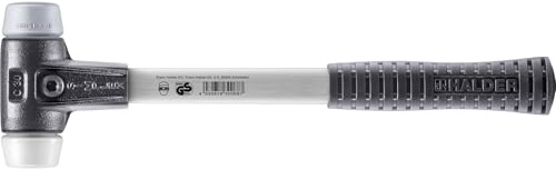 SIMPLEX-Schonhammer, TPE-mid/Superplastik; mit verstärktem Tempergussgehäuse und Fiberglasstiel | D=30 mm | 3737.030