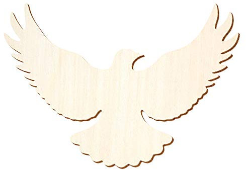 Holz Taube Ostertaube Vogel - 3-50cm Breite - Basteln Deko, Größe:50cm, Pack mit:1 Stück