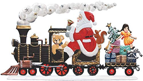 Wilhelm Schweizer Zinnfigur Nikolaus mit Lokomotive Jahresnikolaus 2017