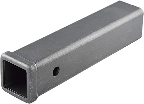 TOPTOW Anhängekupplungsrohr 64455, Kombistange mit 2 Zoll Anhängerkupplung, 30,5 cm lang, roh lackiert