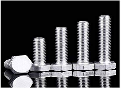 Pernos hexagonales de aleación de aluminio, tornillos de aluminio-M8 * 30