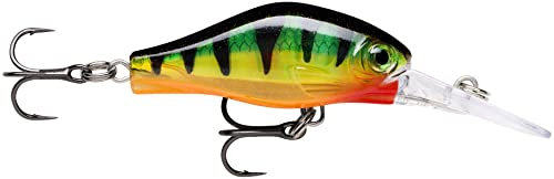 Rapala - Shadow Rap Fat Jack Angelköder - Angelzubehör für Forelle, Barsch und Döbel - Süßwasser Spinnköder - Lauftiefe 3m - Fischköder 4cm, 4g - Hergestellt in Estland - Matte Black UV