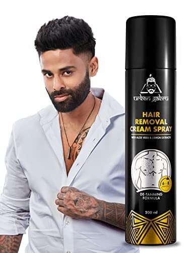 Urbangabru Hair Removal cream Spray | Painless Body Hair Removal spray For Chest, Back, Legs & Under Arms (200 ml) (Hair Removal Cream Spray)