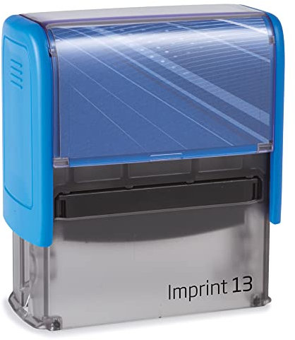 Stempel Firmenstempel Adresstempel Trodat Imprint 13 BLAU mit Ihrem Wunschtext selbst gestalten 5 Zeilen Abdruckgröße: 58 x 22 mm