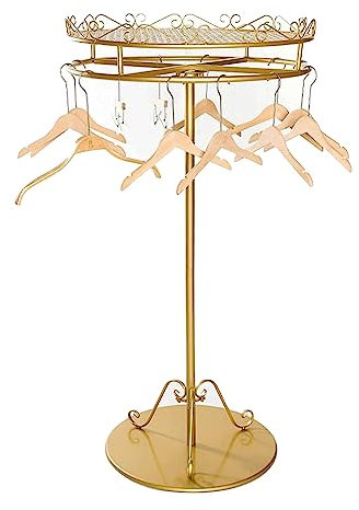 AAMNA Porte-vêtements Rotatif à 360 ° Porte-vêtements Rond sur Pied Porte-vêtements commerciaux Porte-vêtements Suspendus Présentoir de Vente au détail