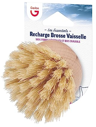 Recharge pour Brosse Vaisselle en Bois Gerlon – Format Standard 7 * 7 * 4 Cm