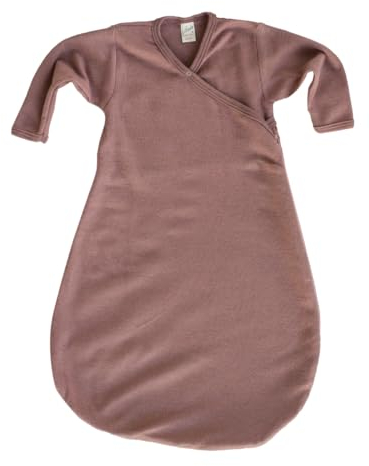 Lilano, Merino Wickelsack mit 2-Wege Reißverschluss, 70% Wolle (kbT), 30% Seide, 210 g/m² (Mauve, 50-56)