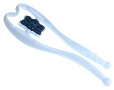 NIYANGLE Massager Pour Cou Manuel Cervicale Appareil Ergonomique Pour Stress Fatigue Bleu